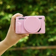 Suitable for Canon g7x2/G7X3 Camera Bag Silicone Case g7x2 Protective Case Canon Lens Cap Camera Bag