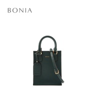 Bonia Dark Cedar Gladiosa Monogram Mini Tote Bag