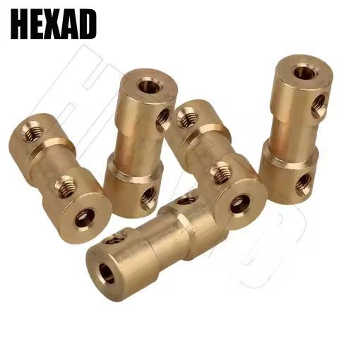Brass Transfer Connector for RC Boat Car Airplane 2/2.3/3/3.17/4/5/6mm N20 Motor Shaft Coupling Coup