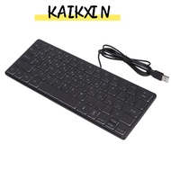 KAIKXIN Wired Gaming Keyboard, Plug and Play 3 Backlights Mini Keyboard, Easy to Carry  Backlights 6