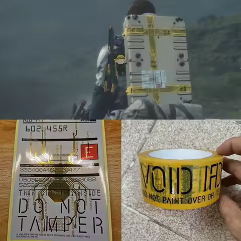 Game Death Stranding Damage Sensing Tape Cosplay Adhesive Tape Express Waybill Sticker Luggage Paste