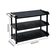 Twins Dolphin 3/4/5 Tier Shoe Rack with Umbrella Stand | Rak Kasut Twins Dolphin 3/4/5 Tier dengan S