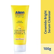 AIKEN 5x Ceramide Bright Serum Cleanser 100g | Vitamin C | Niacianamide | Deep Cleansing | Non-dryin