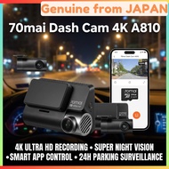 70mai Dash Cam A810 4K UHD Dual Front & Rear Camera, Sony IMX678 with STARVIS 2, HDR