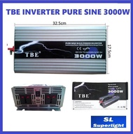 TBE อินเวอร์เตอร์ inverter pure sine wave power inverter รุ่น 12V 3000W ตัวแปลงไฟ 12v เป็น 220v เค