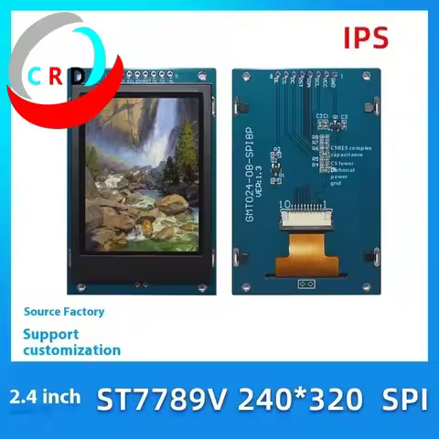 Changruida 2.4 inch TFT liquid crystal display LCD module 240x320 full color IPS screen ST7789 small