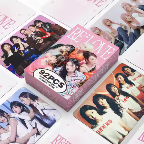 92pcs APINK RELOVE Photo Card Photocards Stickers Kpop Merch Lomo Cards Set Fans Collection Cards Gi