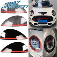 for MINI COOPER F55 F56 F57 Headlight Double Eyelid Cover Stickers ABS Cooper S JCW ONE