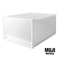 มูจิ กล่องเก็บของโพลีโพรพิลีน - MUJI PP Storage Box / Wide / L (W44 x D55 x H30 cm)