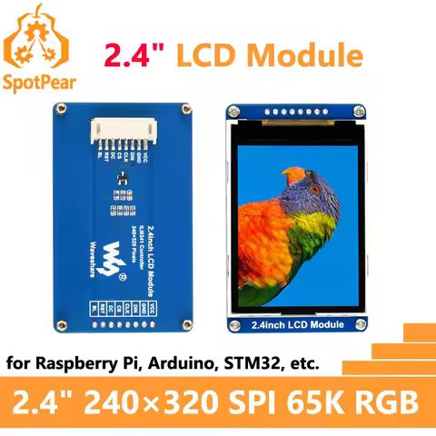 Waveshare 2.4inch LCD Display Module 65K RGB 2.4 inch SPI 240×320 for Arduino / Raspberry Pi / STM32