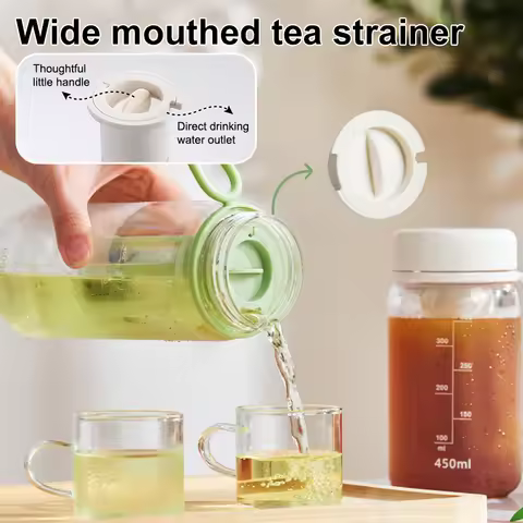 High-capacity Cold Brew Coffee Pot Espresso Filter Bottle Cold Brewing Pot Portable Iced Brew Coffee