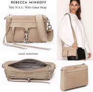 Rebecca minkoff mini Mac 麂皮編織寬背帶包