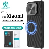 Nillkin Áp dụng cho Xiaomi Redmi K70 / K70 Pro / Poco F6 Pro MagSafe Điện thoại Case Flip Lens Bảo v