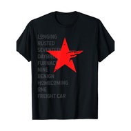 220g Premium Red Soldier Trigger Words Winter Star Hero T-Shirt