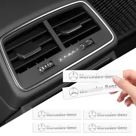 2/5/10pcs Car Logo 3D Metal Stickers Decorative Accessories for Mercedes Benz W203 W204 W205 W206 W2
