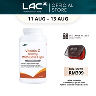 LAC Vitamin C 1000mg With Rose Hips (180 Tablets) [Exp Nov 2027] 01404680