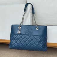 Chanel 23開 菱格羊皮肩背托特