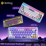 AULA LEOBOG Hi65 Customized Mechanical Keyboard 66Key Tri-Mode CNC Aluminum Case RGB Knob Wireless g
