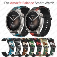 Camouflage Silicone Strap For Amazfit Balance Youth Smart Watch