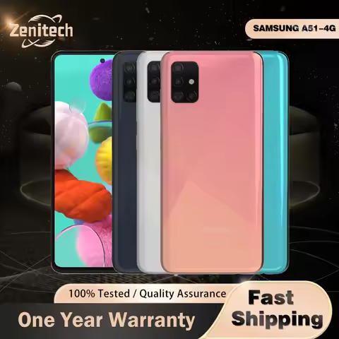 Original Samsung Galaxy A51 mobile phone 6.5" 4GB RAM 128GB ROM Octa Core CellPhone 48MP+12MP+5MP*2+