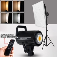 CB-VL100P 400W Softbox Package 60x90cm + Light Stand / Tripod Light Soft Box Ring Light Rectangular 
