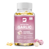 Beworths Odorless Garlic Capsules 3000mg Per  Promotes Healthy Cholesterol Levels &amp; Cardiovascular Health