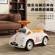 Children's Scooter without Pedal Balance Car1-3Vintage Four-Wheel Scooter for Boys and Girls