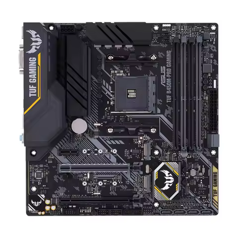 ASUS TUF B450M-PRO GAMING AMD B450 mATX Gaming motherboard with Aura Sync RGB LED Lighting, DDR4 440