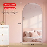 mirror sticker wall acrylic mirror wall sticker self-adhesive mirror wall whole body mirror Arched