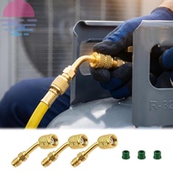 3Pcs 45° HVAC Charging Adapter for R-32/R-454B A2L Refrigerant Tank Refrigerant Adapter SHOPCYC6203