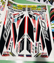 tem rời đỏ đen trắng dán xe vario 150
