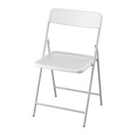 TORPARÖ 餐椅 室內/戶外用, 折疊式 白色/灰色, 44x44x78 公分