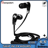 Langsdom Jm02 Di-Telinga Kawat Dikendalikan Earphone Hi Fi Headset