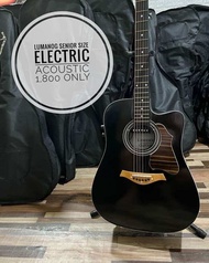 Lumanog senior size Electric acoustic guitar (BLACK)