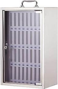 Cell Phone Safe Deposit Box with Lock, 12/24/36/48/60 Slots Stainless Steel Cell Phones Storage Cabi