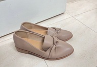 女裝超軟平底鞋奶茶色 女裝樂福鞋 Loafer shoes