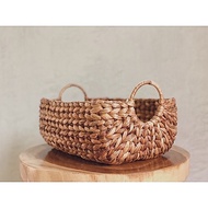 Water Hyacinth Rattan Hampers Basket Water Hyacinth Boat Basket