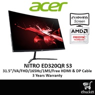 ACER NITRO CURVE ED320QRS 31.5"/1920X1080/5MS/165HZ/HDMI/DP/VA/3YW