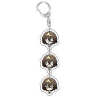 Bandai | Anime Goods Bungou Stray Dogs Nakajima Atsushi Acrylic Keychain Pendant Three Piece Set In
