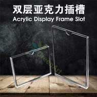 A3/A4/A5 Acrylic Slot in frame Acrylic Pocket Acrylic holder Akrilik plastik for Office Home Store R