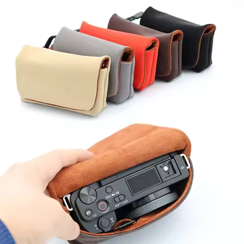Camera Storage Bag Portable Camera Bag Case Storage Pouch Inner 11*7*4cm for Sony ZV1 ZVE10 LX10 RX1