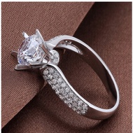 Silver925 Rings gold-plated simulated