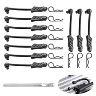 10PCS AllinRC RC Body Clips with Pull Tabs & 2.5mm Body Reamer Universal 1/24 1/28 1/36 Scale RC Cli