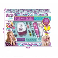 Factory direct sales  Nail Art Machine Spray Chalk Two-in-One Toy Set Play House Toys4.6