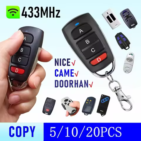 Copy Wireless RF 433mhz Remote Control Copy Code Garage Door Gate Duplicator 433 Mhz Key Remote Open