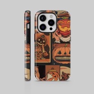 復古萬聖節郵票硬殼手機殼 | iPhone 17 Pro Max 17 Pro 17