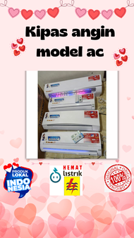kipas angin model ac remote polos 2pk 2.5pk 3pk merek panasonic free ice gel mesin original