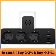 Surge-Protect Multi-Socket,2500W Thermal Protection, EU Plug for Electronic Devices On/Off Switch