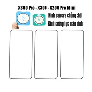 (X300 Pro, X300) Tempered Glass Screen Combo Camera X200 Pro Mini 100% glass screen cover ~98 99%