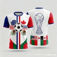 Megamo World Cup Theme Element Pattern 3D Printing Men Women Casual Short-Sleeved T-Shirt 5IFY